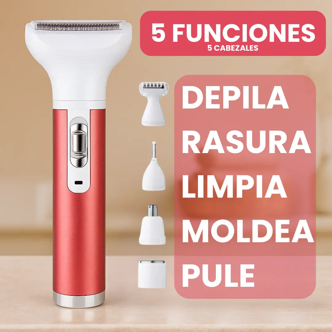 Depiladora Portátil Cara y Cuerpo Sin Irritación