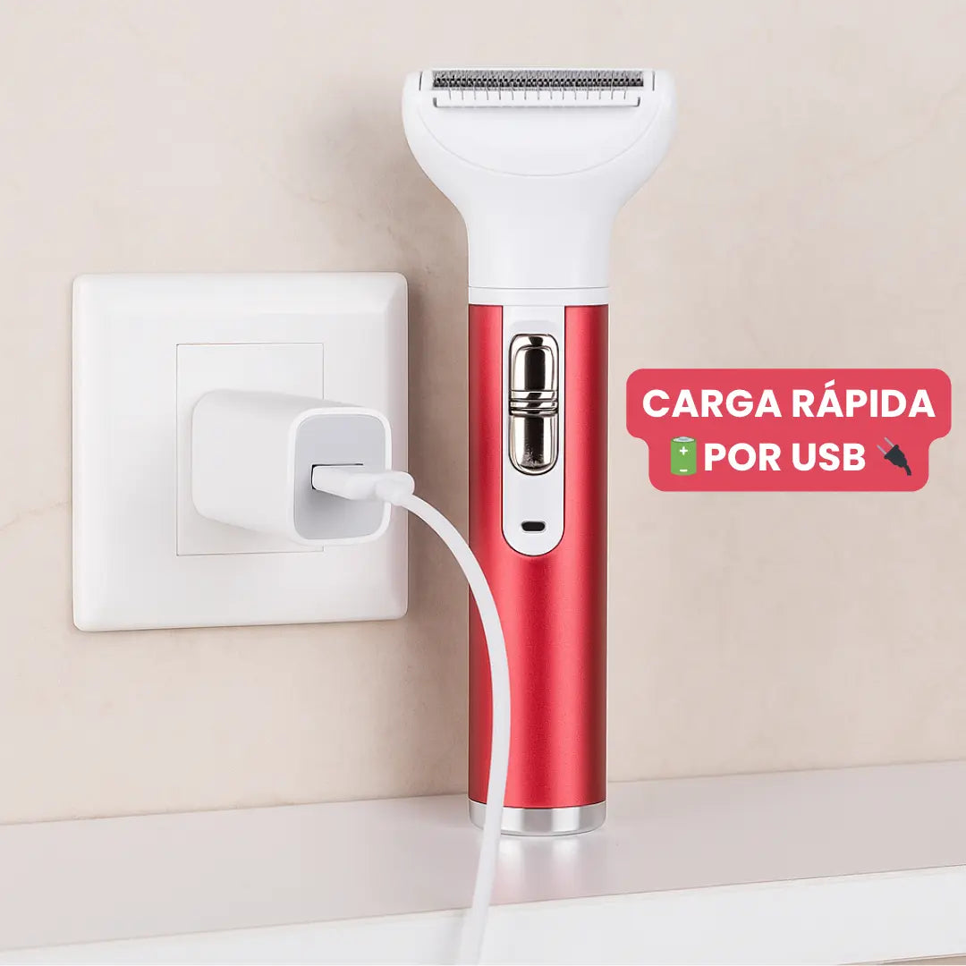 Depiladora Portátil Cara y Cuerpo Sin Irritación