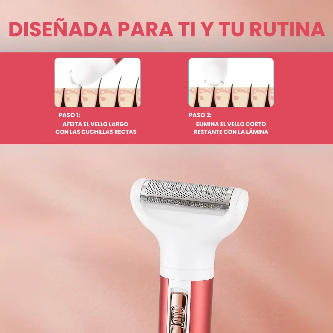 Depiladora Portátil Cara y Cuerpo Sin Irritación
