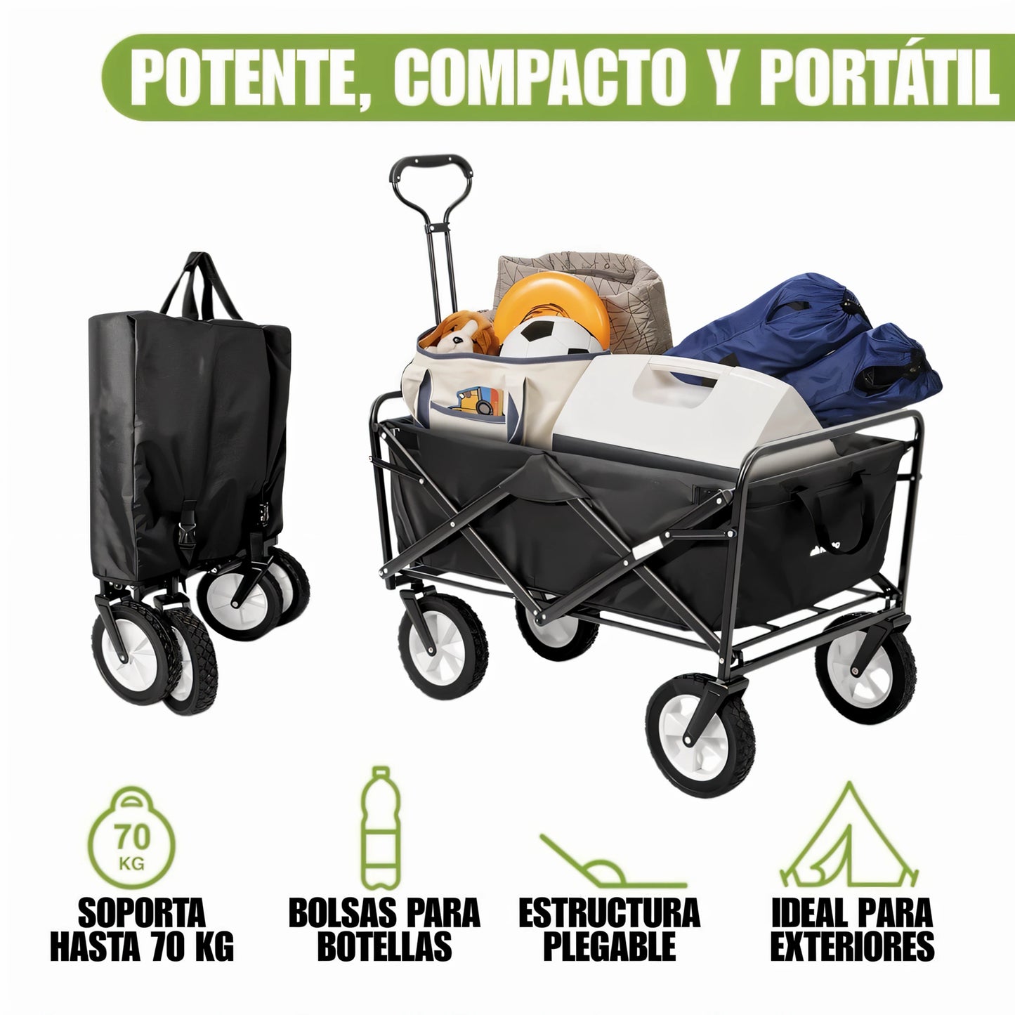 Carrito de Carga Plegable Multiusos