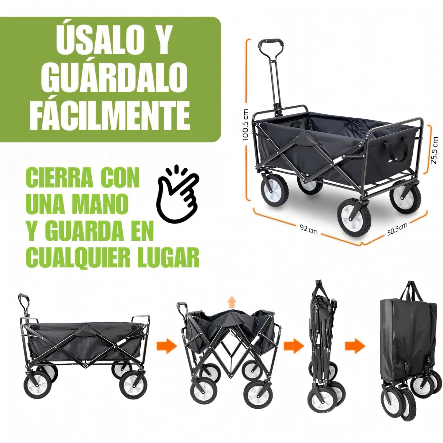 Carrito de Carga Plegable Multiusos