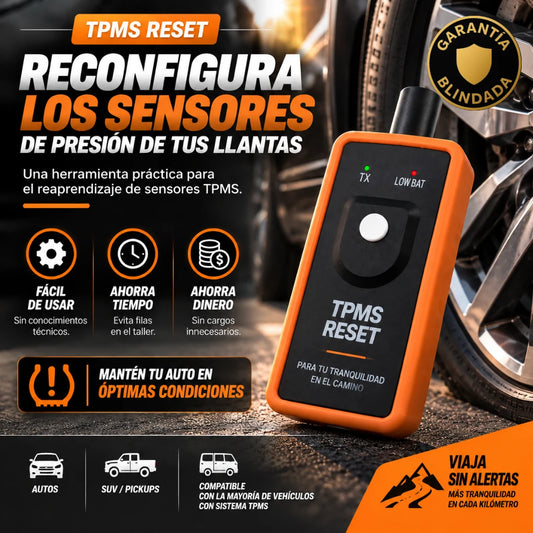 Calibrador Programador de Sensores TPMS EL-50448 — Reset de Presión de Llantas en Segundos