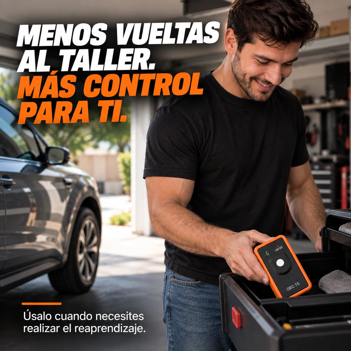 Calibrador Programador de Sensores TPMS EL-50448 — Reset de Presión de Llantas en Segundos