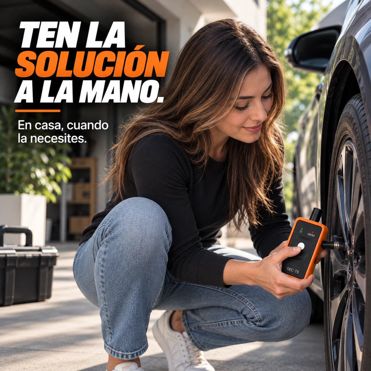 Calibrador Programador de Sensores TPMS EL-50448 — Reset de Presión de Llantas en Segundos