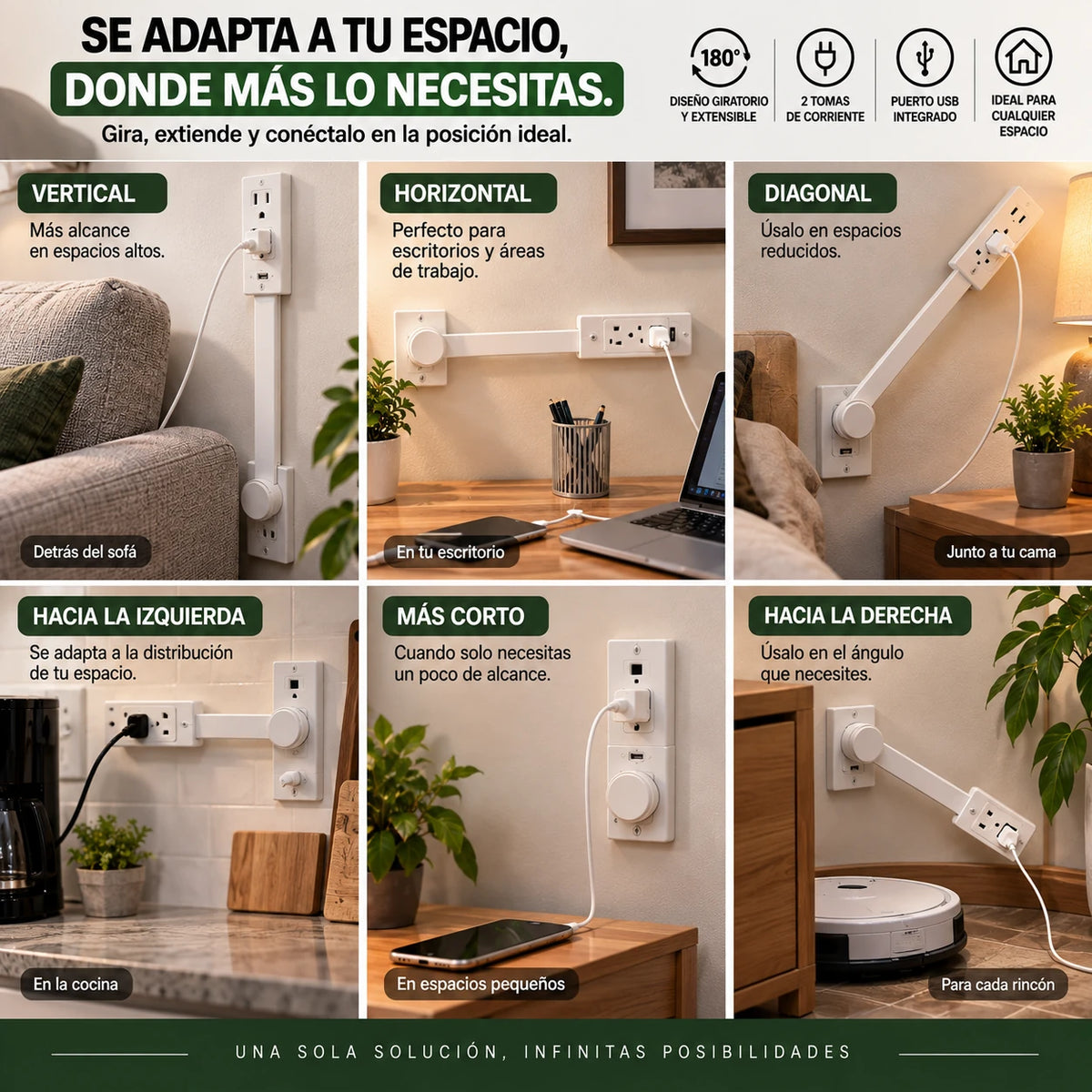 Enchufe Extensible