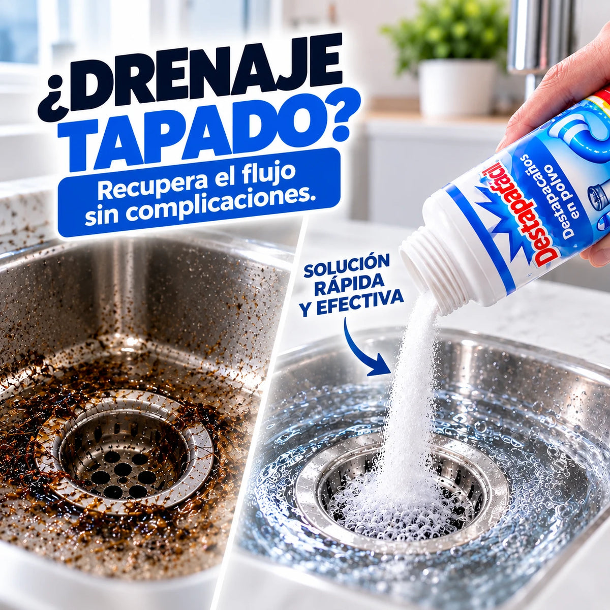 🎁4x1 Destapacaños en Polvo Exprés Potente (Paga 1, Recibe 4)