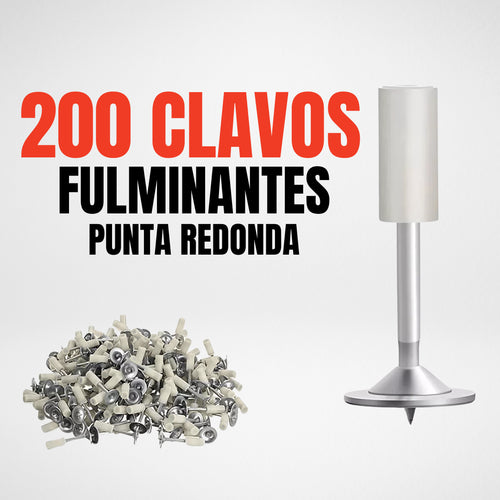 200 Piezas Clavos Fulminantes para Pistola Fijadora