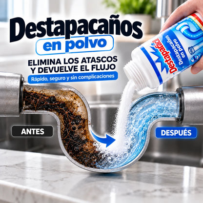 🎁4x1 Destapacaños en Polvo Exprés Potente (Paga 1, Recibe 4)