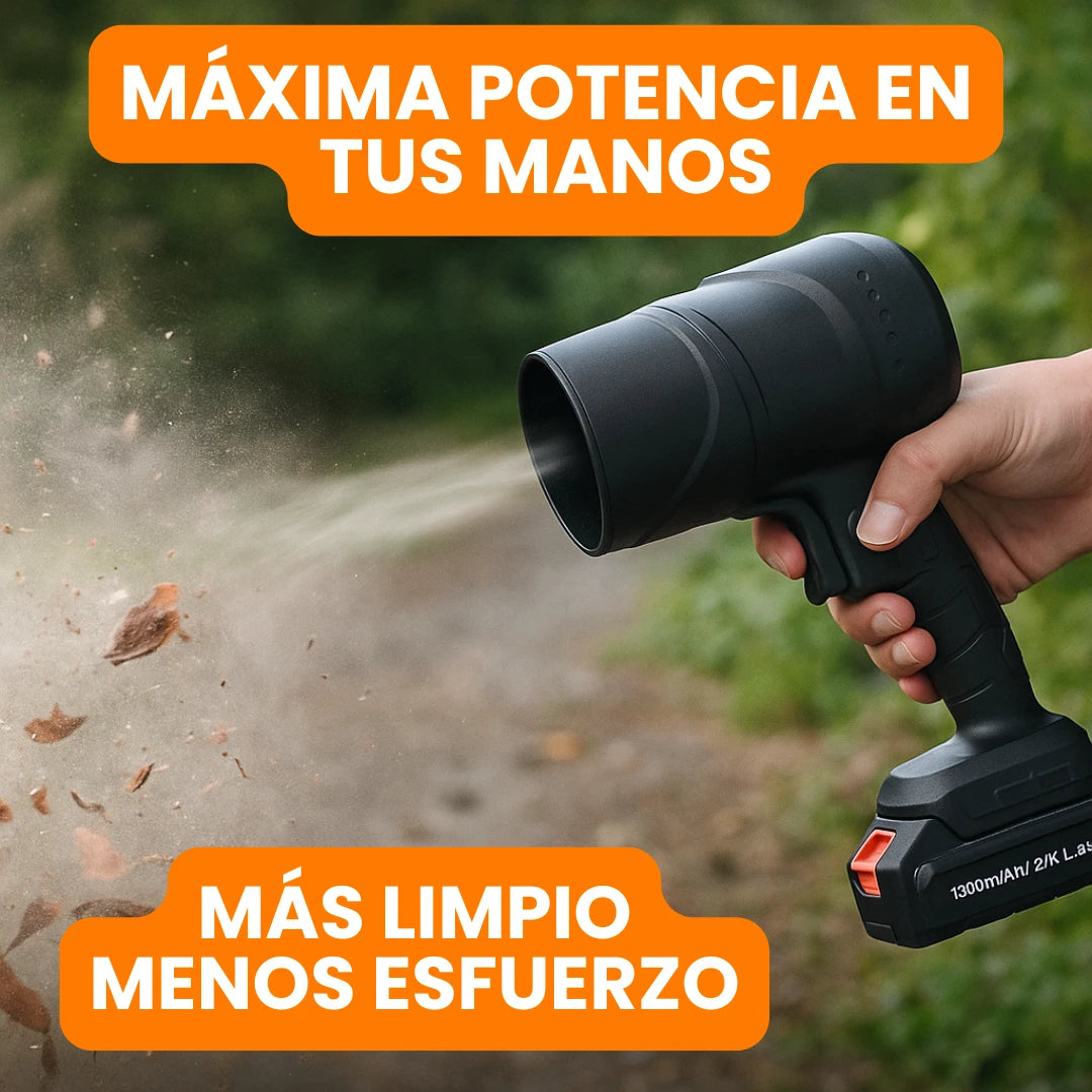 Soplador Turbo Inalámbrico Limpieza Rápida (2 Baterías y Maletín Gratis🎁)