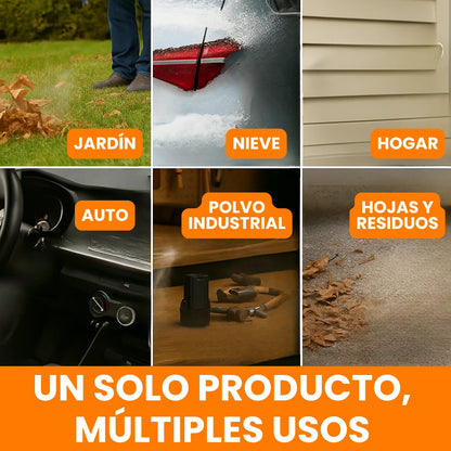 Soplador Turbo Inalámbrico Limpieza Rápida (2 Baterías y Maletín Gratis🎁)