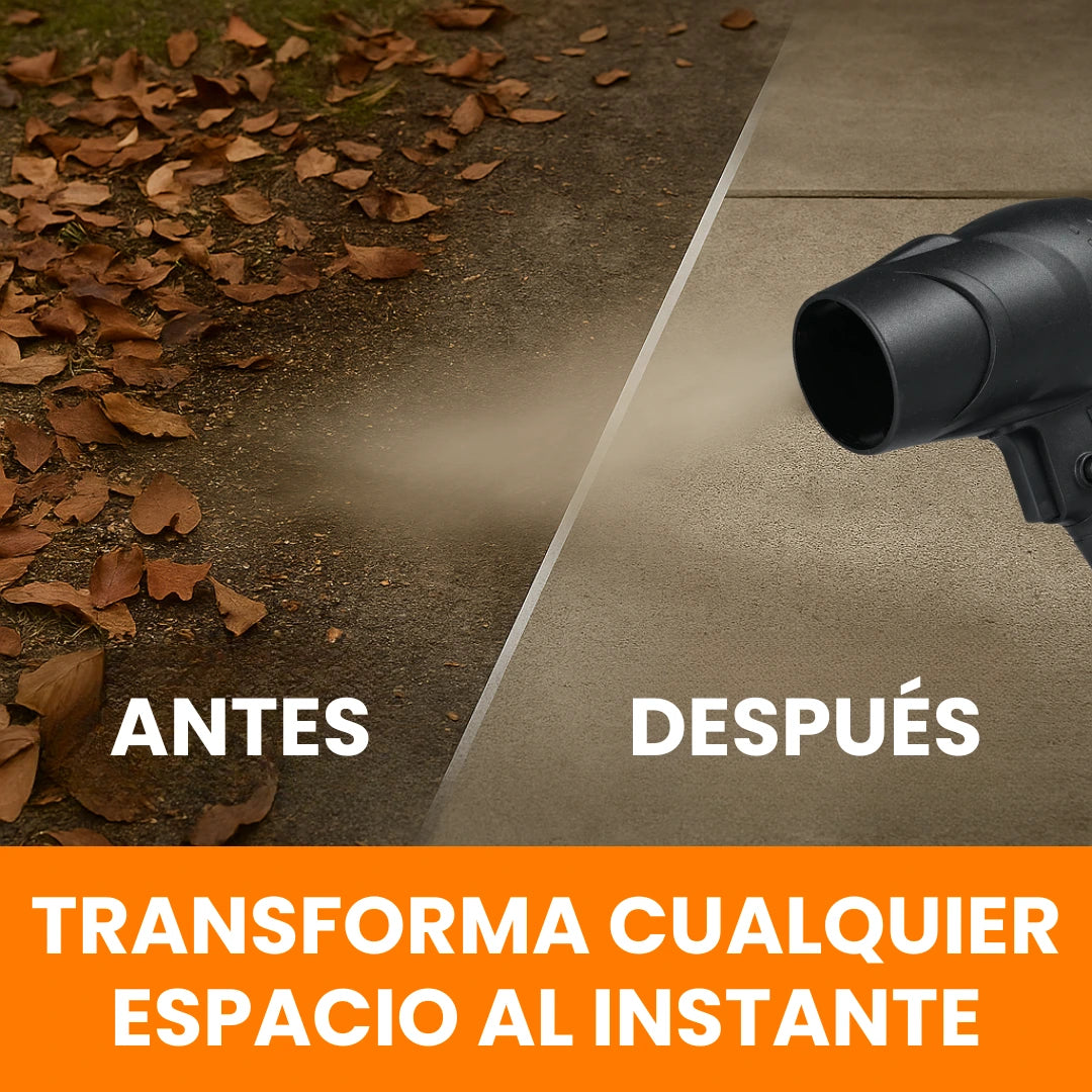 Soplador Turbo Inalámbrico Limpieza Rápida (2 Baterías y Maletín Gratis🎁)