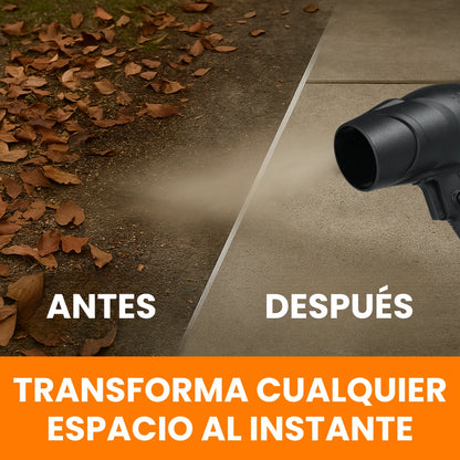 Soplador Turbo Inalámbrico Limpieza Rápida (2 Baterías y Maletín Gratis🎁)