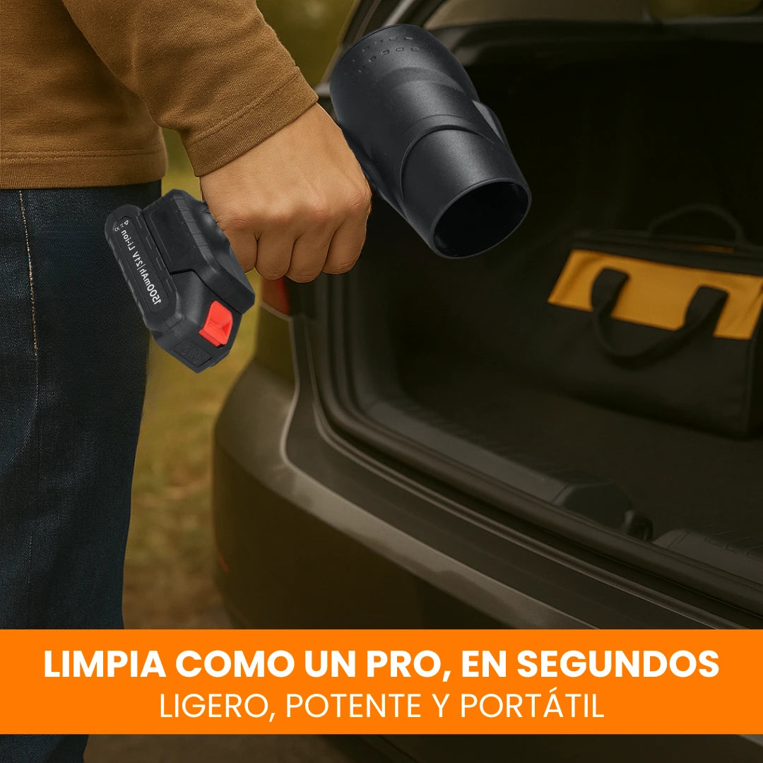 Soplador Turbo Inalámbrico Limpieza Rápida (2 Baterías y Maletín Gratis🎁)