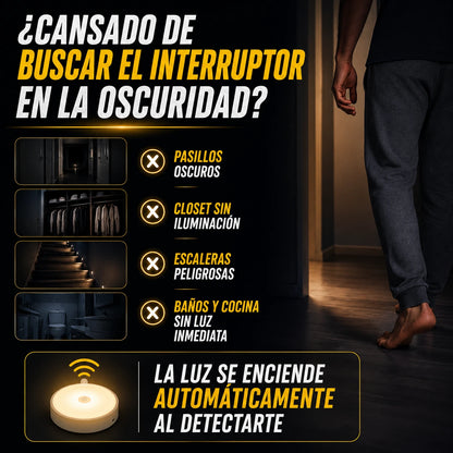 🎁4x1 Luz Led Recargable con Sensor Movimiento (Paga 1, Recibe 4)