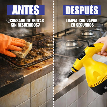 Limpiador de Vapor Portátil de Alta Temperatura para Hogar y Auto