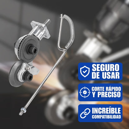 Adaptador de Taladro para Cortar Metales y Placas Fácilmente