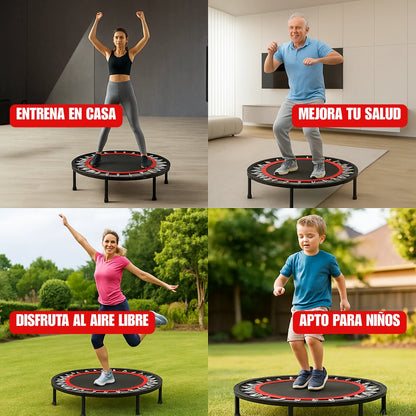 Trampolín Fitness Profesional (Incluye Rutina Principiantes y Dieta Personalizada)