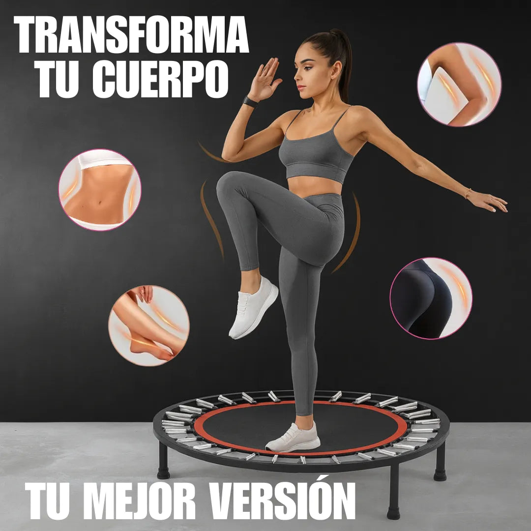 Trampolín Fitness Profesional (Incluye Rutina Principiantes y Dieta Personalizada)