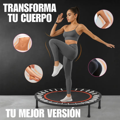 Trampolín Fitness Profesional (Incluye Rutina Principiantes y Dieta Personalizada)