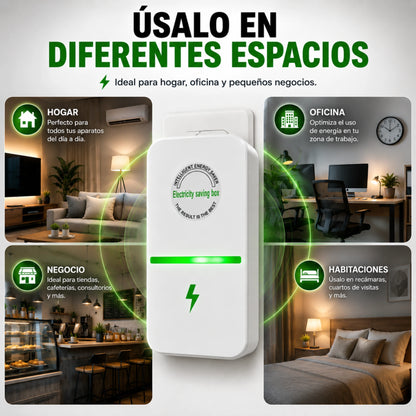 🎁2x1 Ahorrador de Energía Eléctrica con Capacitor 127V, Baja tu Recibo de Luz CFE