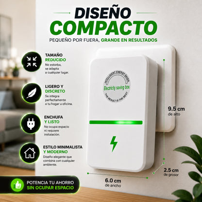 🎁2x1 Ahorrador de Energía Eléctrica con Capacitor 127V, Baja tu Recibo de Luz CFE
