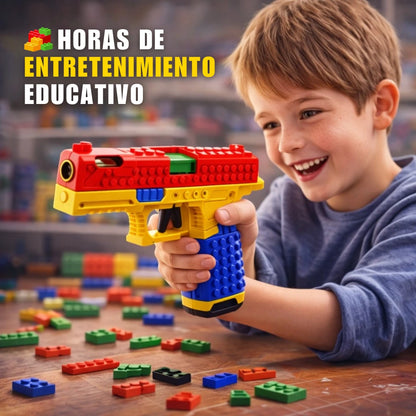 Pistola de Juguete Armable Multicolor tipo LEGO