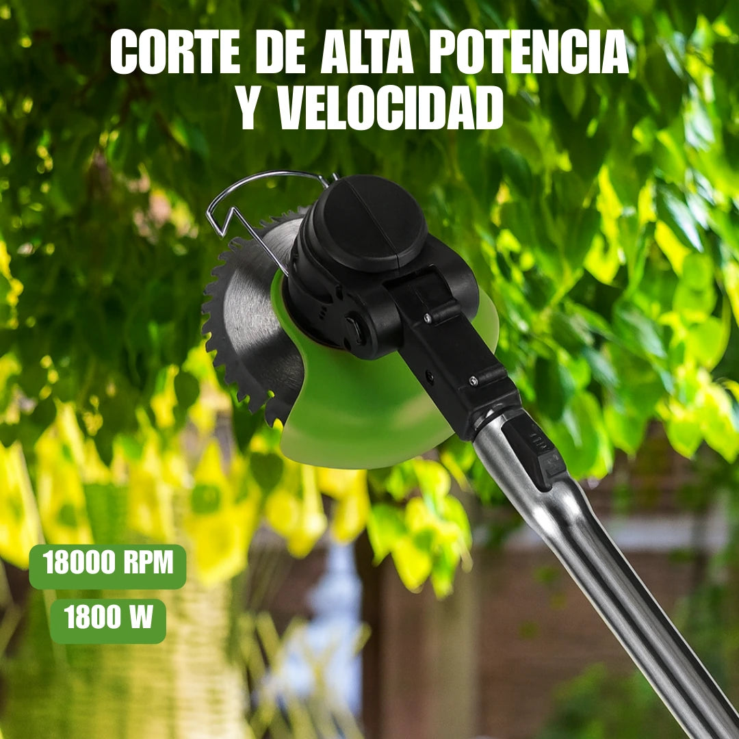 Cortadora de Pasto Inalámbrica Potente y Profesional (2 Baterías de Regalo🎁)