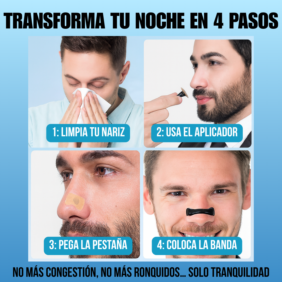 🎁2x1 Kit de Tiras Dilatadoras Nasales Magnéticas Multifunción