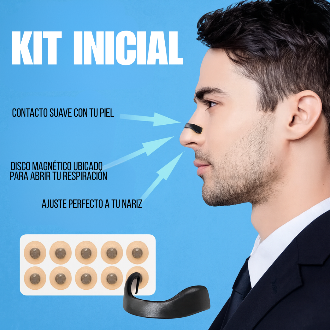 🎁2x1 Kit de Tiras Dilatadoras Nasales Magnéticas Multifunción