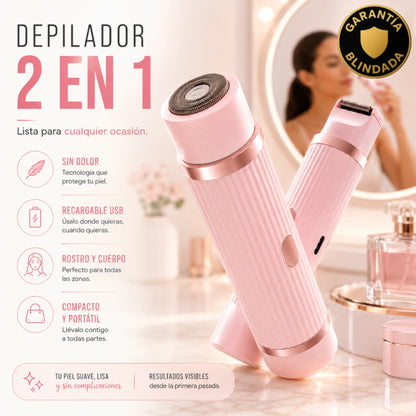 Depiladora 2 en 1