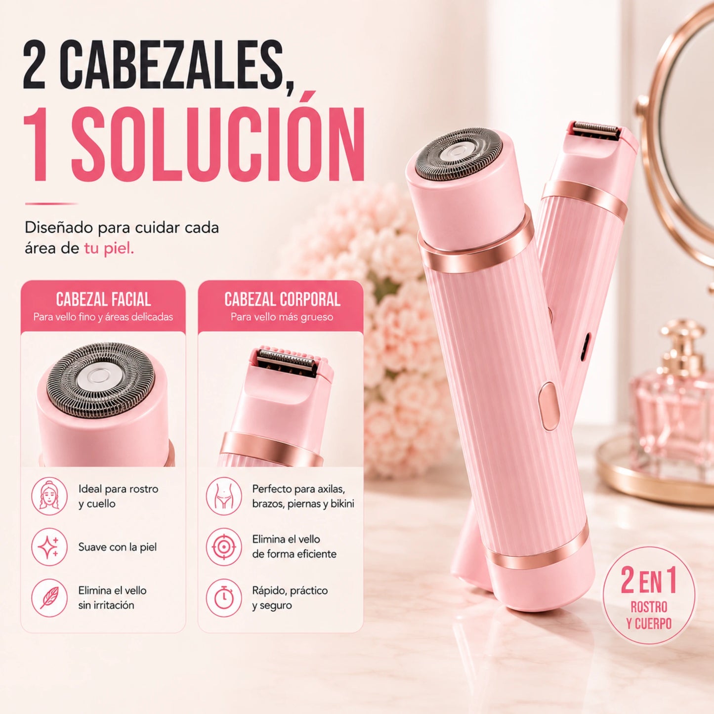 Depiladora 2 en 1