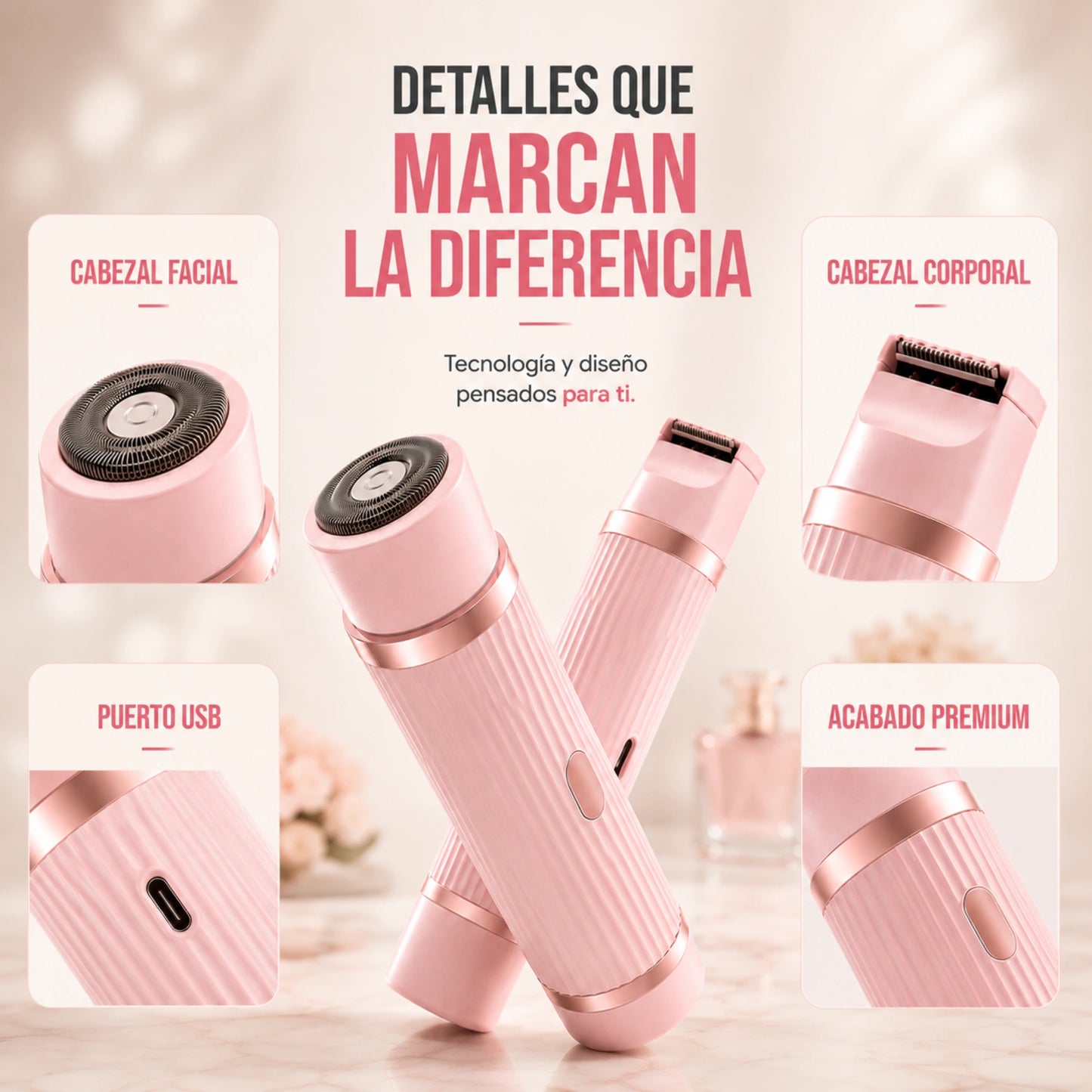 Depiladora 2 en 1