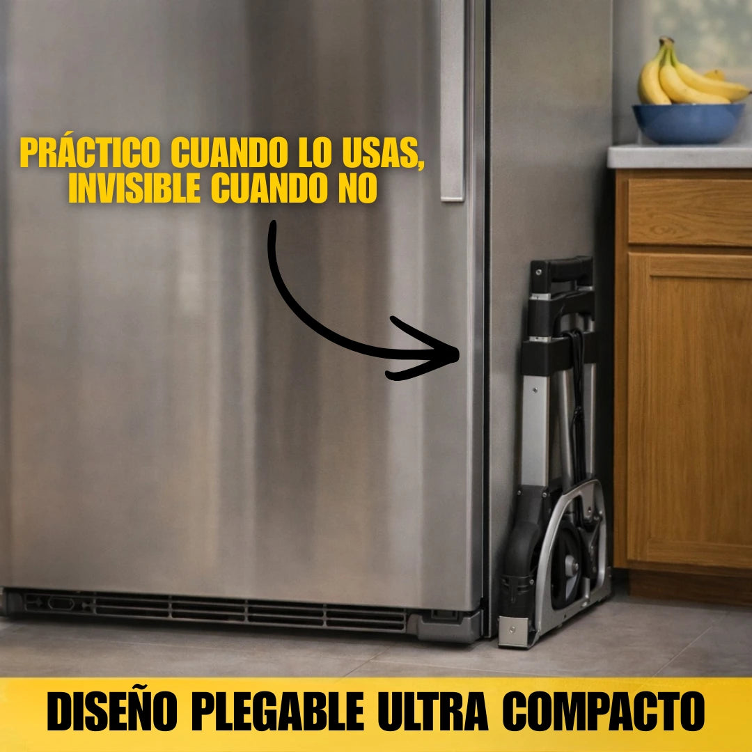 Diablito Carrito de Carga Plegable Portátil de Acero hasta 75kg