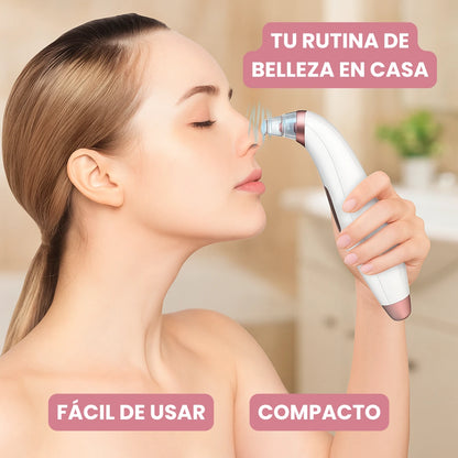 Extractor Eléctrico de Espinillas y Limpieza Facial Profesional + 4 Extractores Manuales