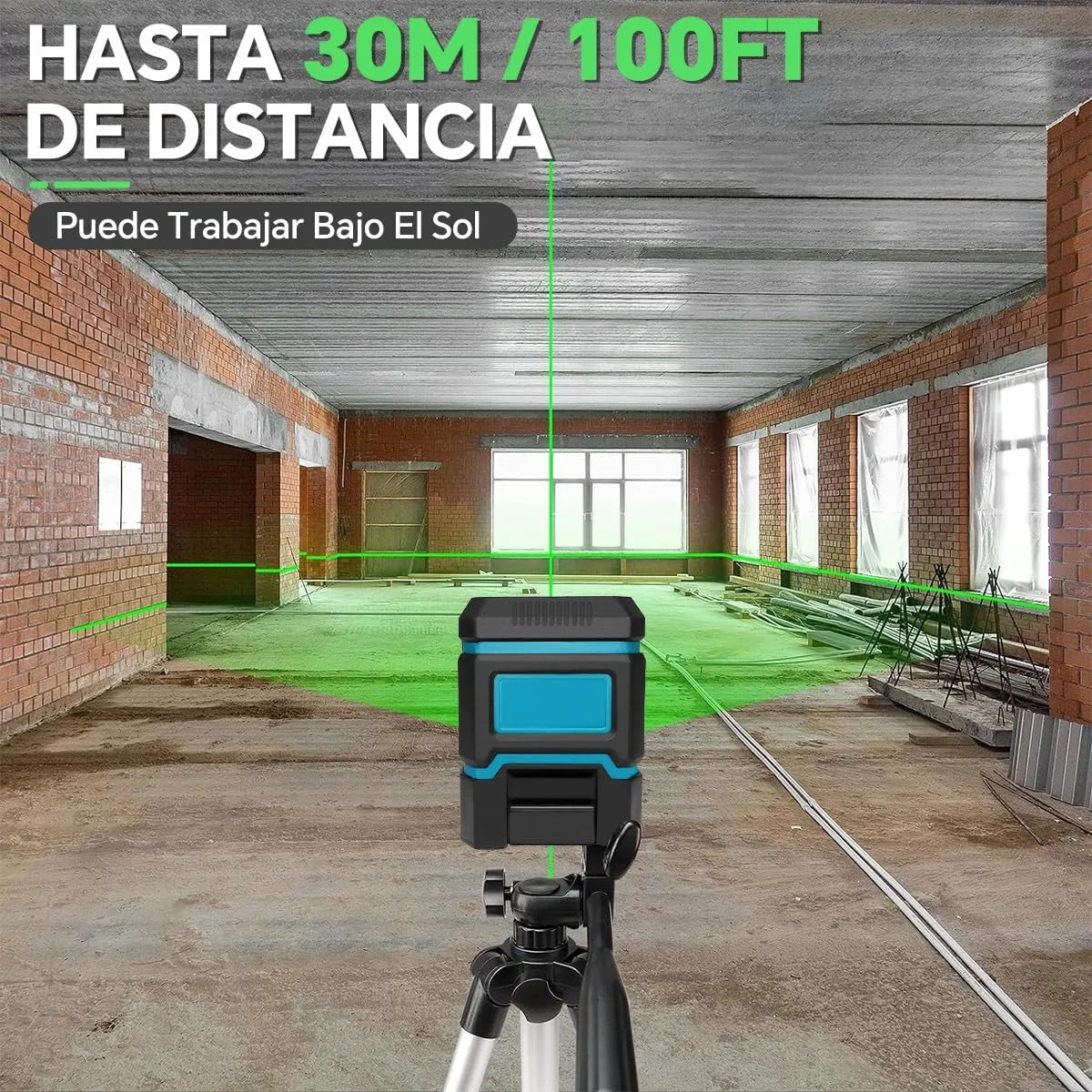 Nivel Láser Profesional Autonivelante con 16 Líneas Haz Verde (Maletín GRATIS🎁)