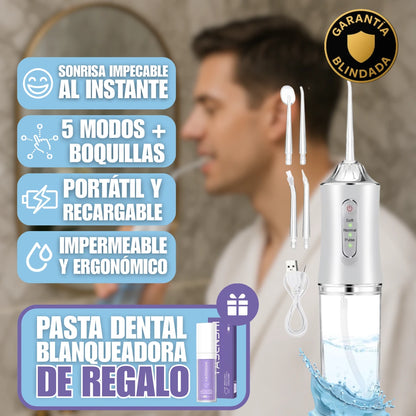 Kit Irrigador Bucal Potente (Pasta Blanqueadora Coreana GRATIS🎁)