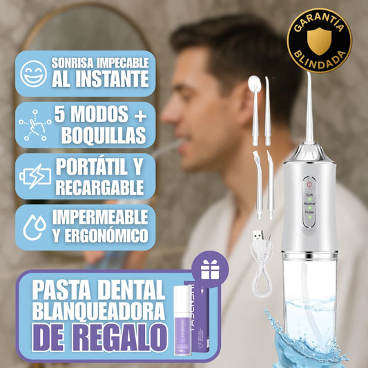 Kit Irrigador Bucal Potente (Pasta Blanqueadora Coreana GRATIS🎁)