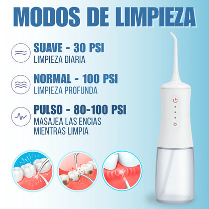 Kit Irrigador Bucal Potente (Pasta Blanqueadora Coreana GRATIS🎁)