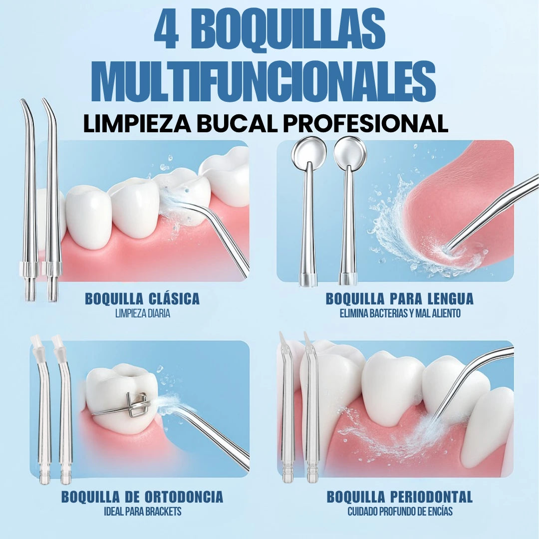 Kit Irrigador Bucal Potente (Pasta Blanqueadora Coreana GRATIS🎁)