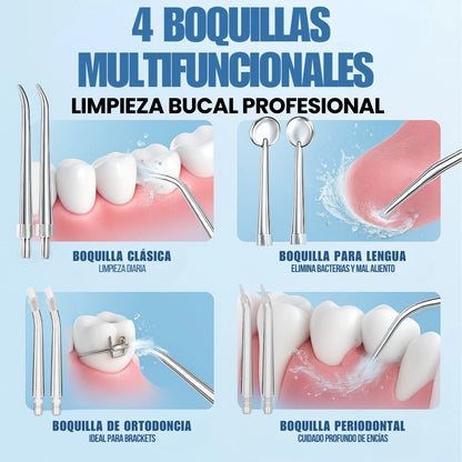 Kit Irrigador Bucal Potente (Pasta Blanqueadora Coreana GRATIS🎁)