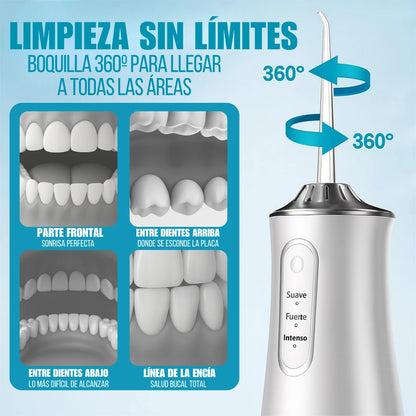 Kit Irrigador Bucal Potente (Pasta Blanqueadora Coreana GRATIS🎁)