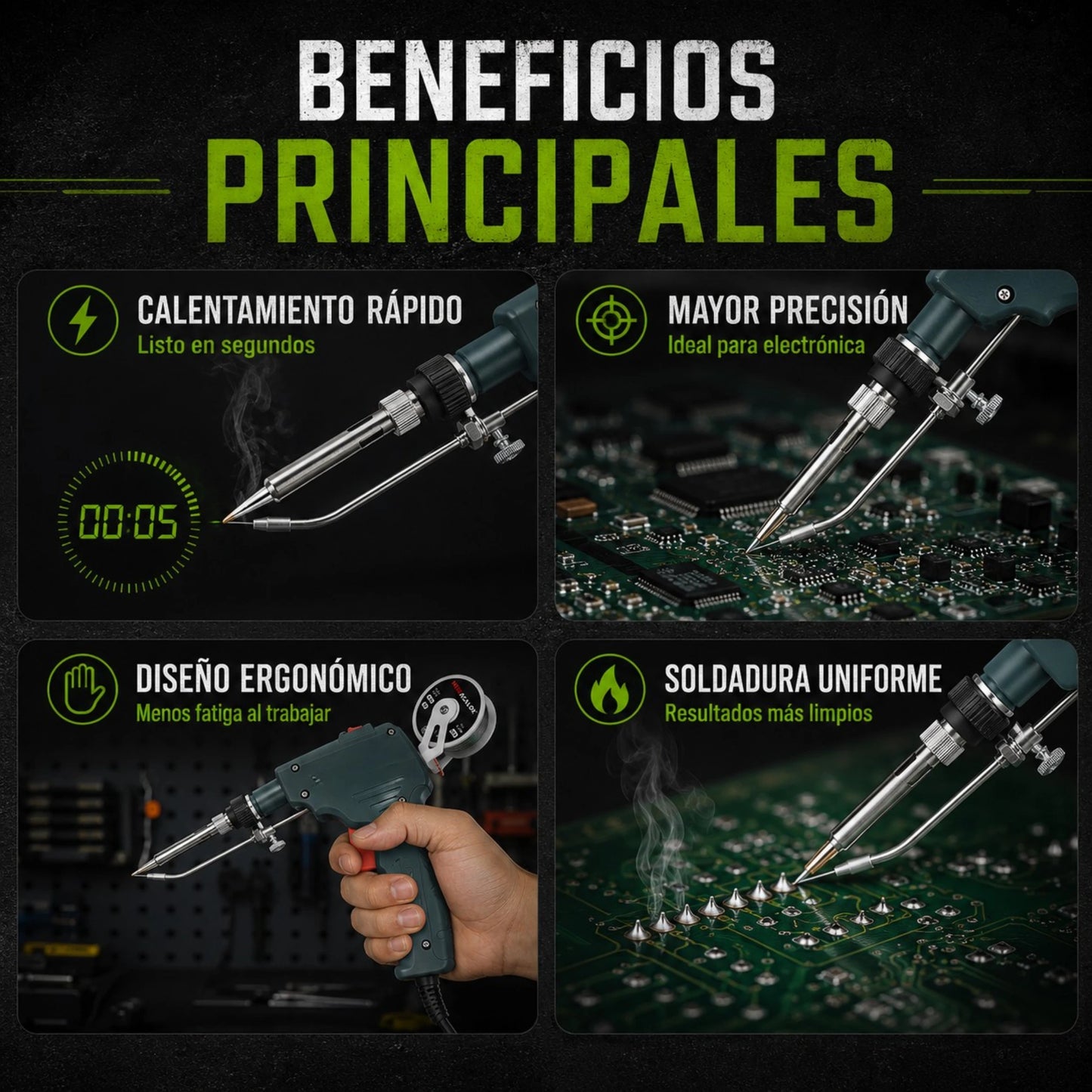 Pistola de Soldadura Automática de Mano (Kit Soldador Gratis🎁)