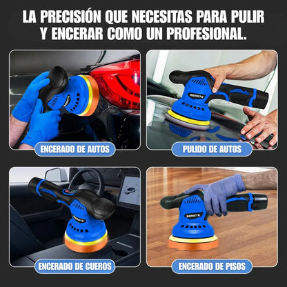 Pulidora Lijadora Eléctrica Inalámbrica para Autos, Madera, Metal