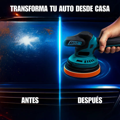 Pulidora Lijadora Eléctrica Inalámbrica para Autos, Madera, Metal