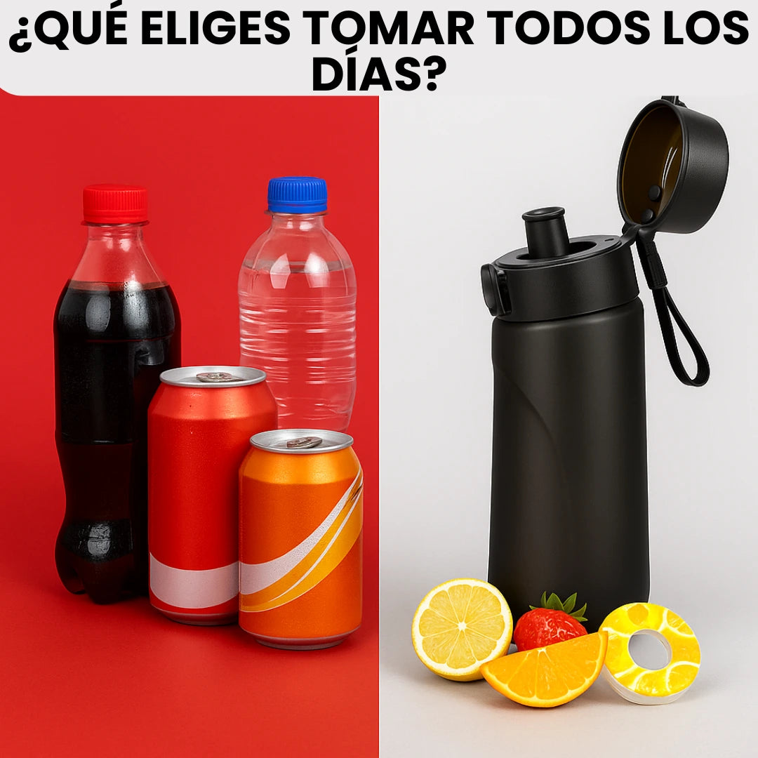 Botella Sensorial con 5 Sabores Sin Azúcar ni Químicos, Color Sopresa