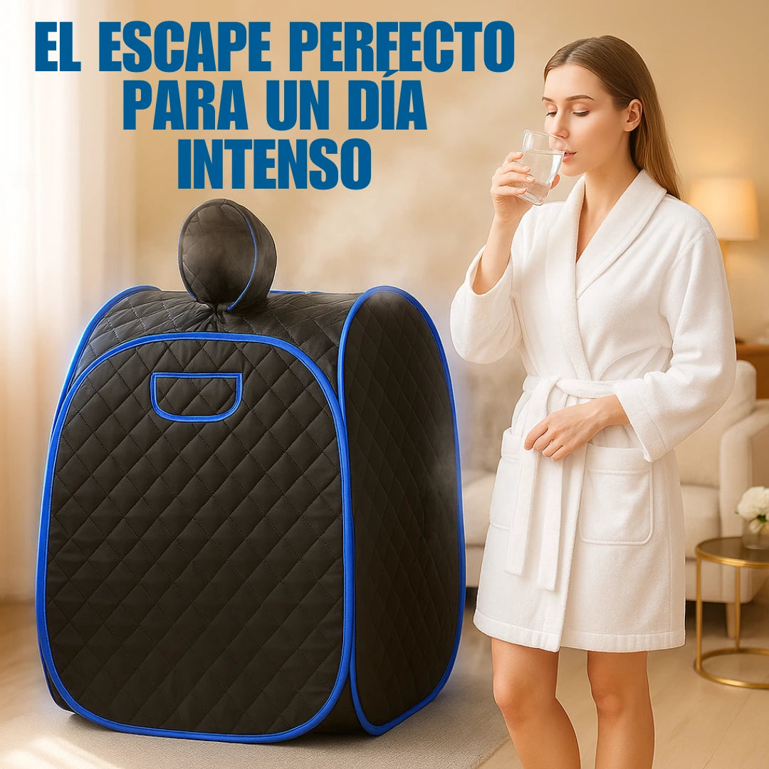 Sauna Portátil Antiestrés para Eliminar Toxinas y Dolor Muscular