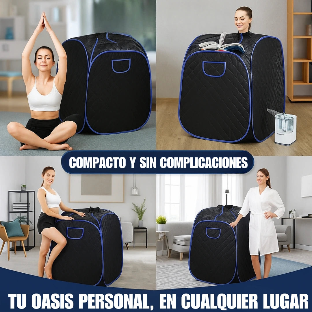 Sauna Portátil Antiestrés para Eliminar Toxinas y Dolor Muscular