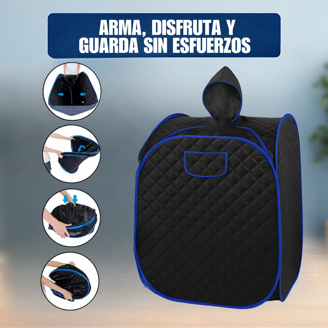 Sauna Portátil Antiestrés para Eliminar Toxinas y Dolor Muscular