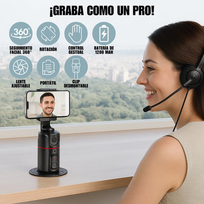 Soporte Trípode para Celular con Seguimiento Inteligente 360