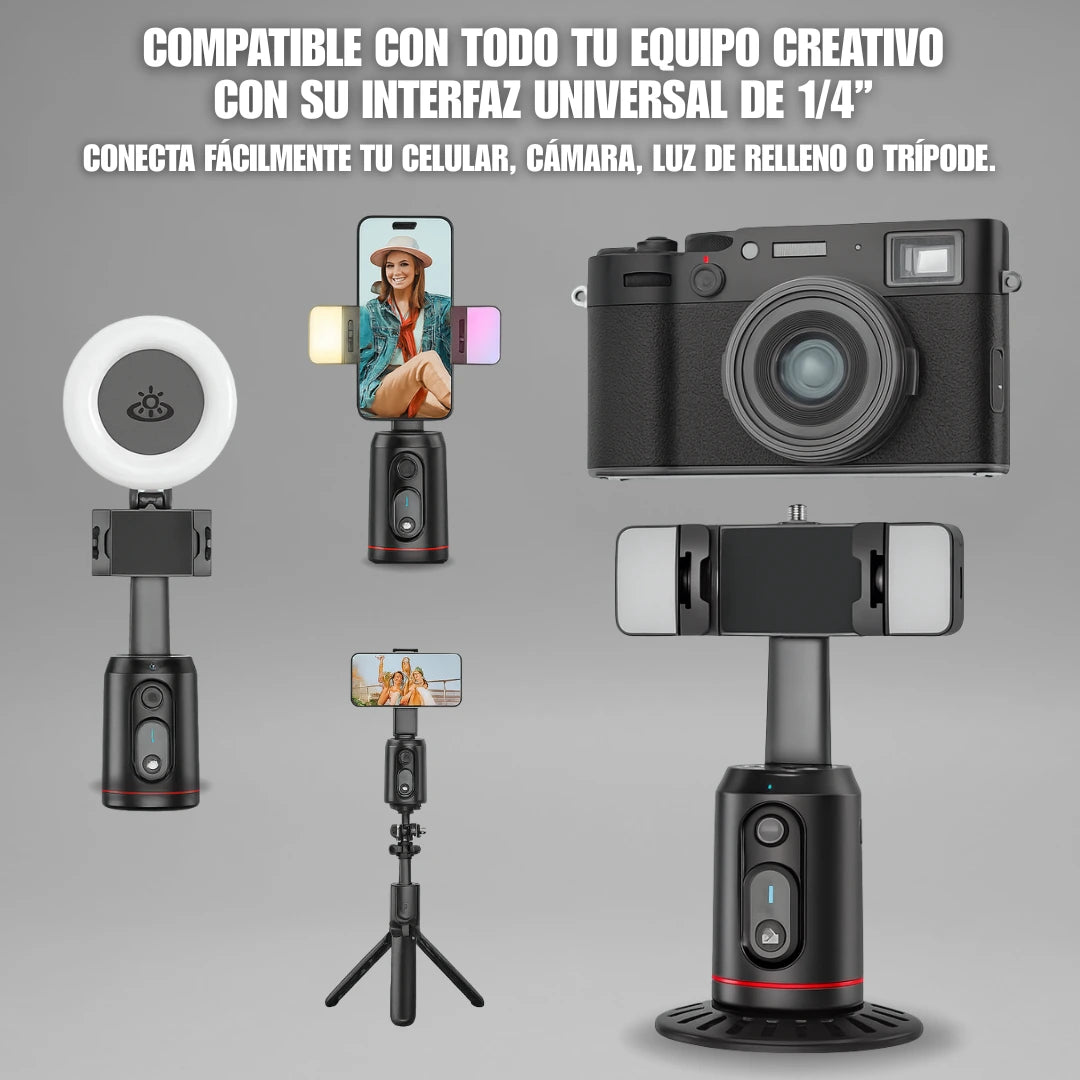 Soporte Trípode para Celular con Seguimiento Inteligente 360